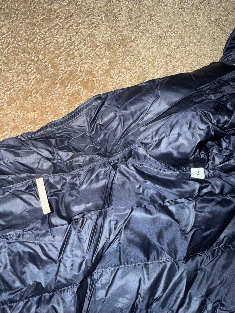 Moncler Liane Puffer Gilet Jacket in Navy Size 3 - Picture 11 of 16